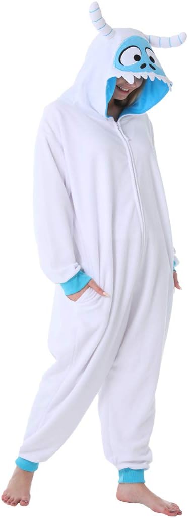 dressfan Animal Snow Monster Onesie Monster Costume Monster Pajamas Cosplay Costume - Image 4