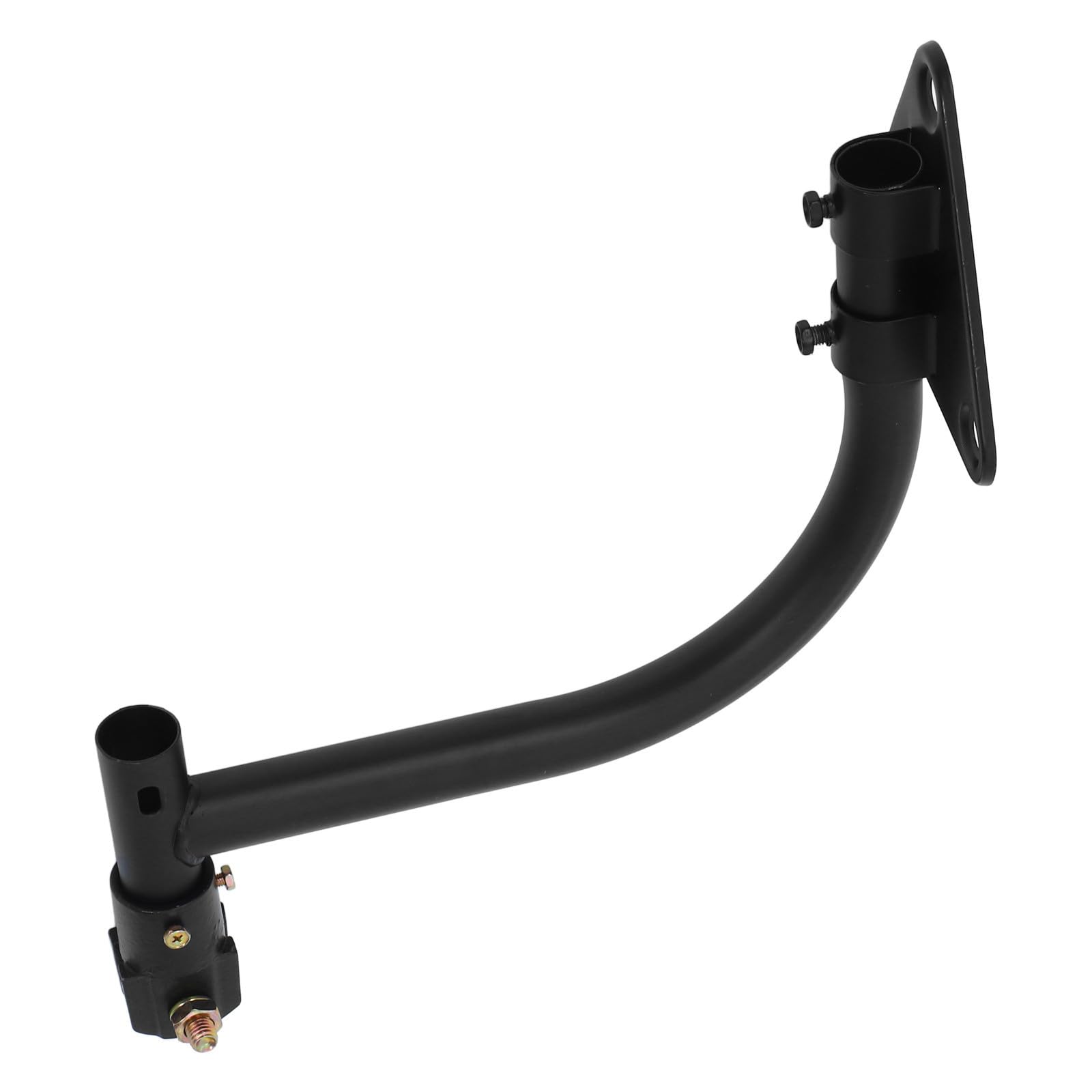 Support mural ventilateur industriel en fer noir inclinable pour garage