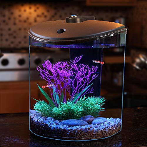 AquaView 1.5-Gallon Fish Tank with LED Lighting and Power Filter - Image 3