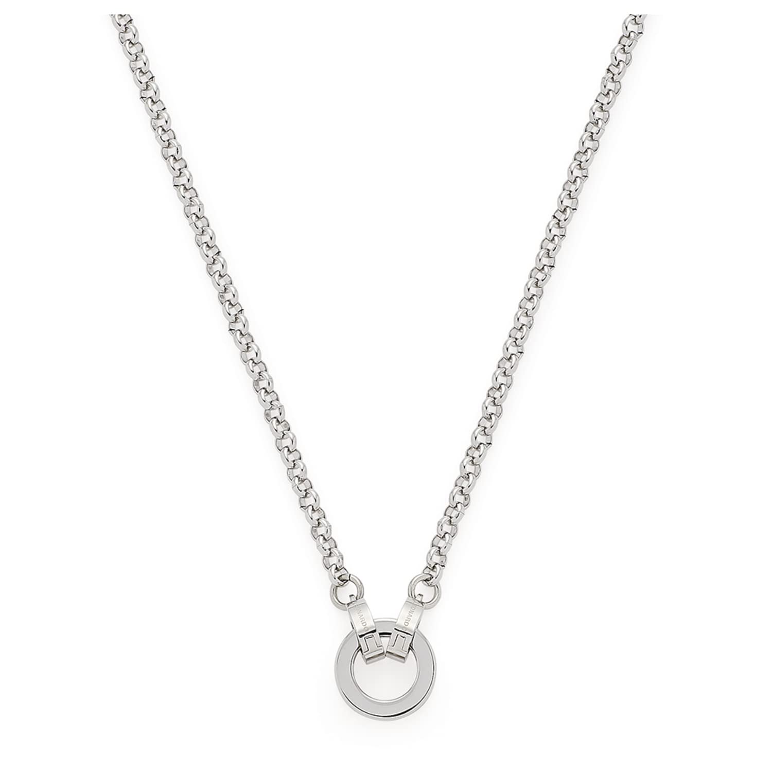 JEWELS BY LEONARDO Halskette Clip & Mix Paola • Erbs-Kette aus silberfarbenem Edelstahl • klassische Basic-Kette mit Ring zum Einhängen von Charms • 70 cm Länge • Geschenk Damen Schmuck • 022148