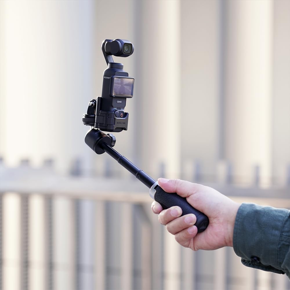 Amazon | DJI Osmo Pocket 3 用 MAXCAMミニ自撮り棒三脚ハンドルは