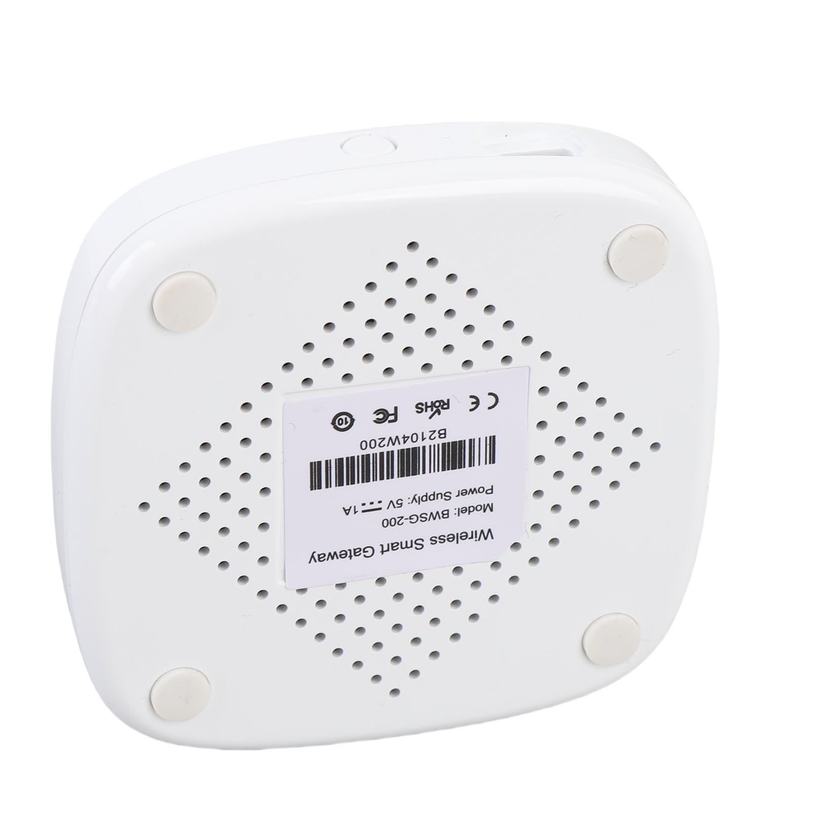 Passerelle Domotique, Pont WiFi et Hub Intelligent Zigbee 2.0 avec Télécommande sans Fil pour Commande à Distance des Appareils Smart Home et Accessoires, Couleur Blanche