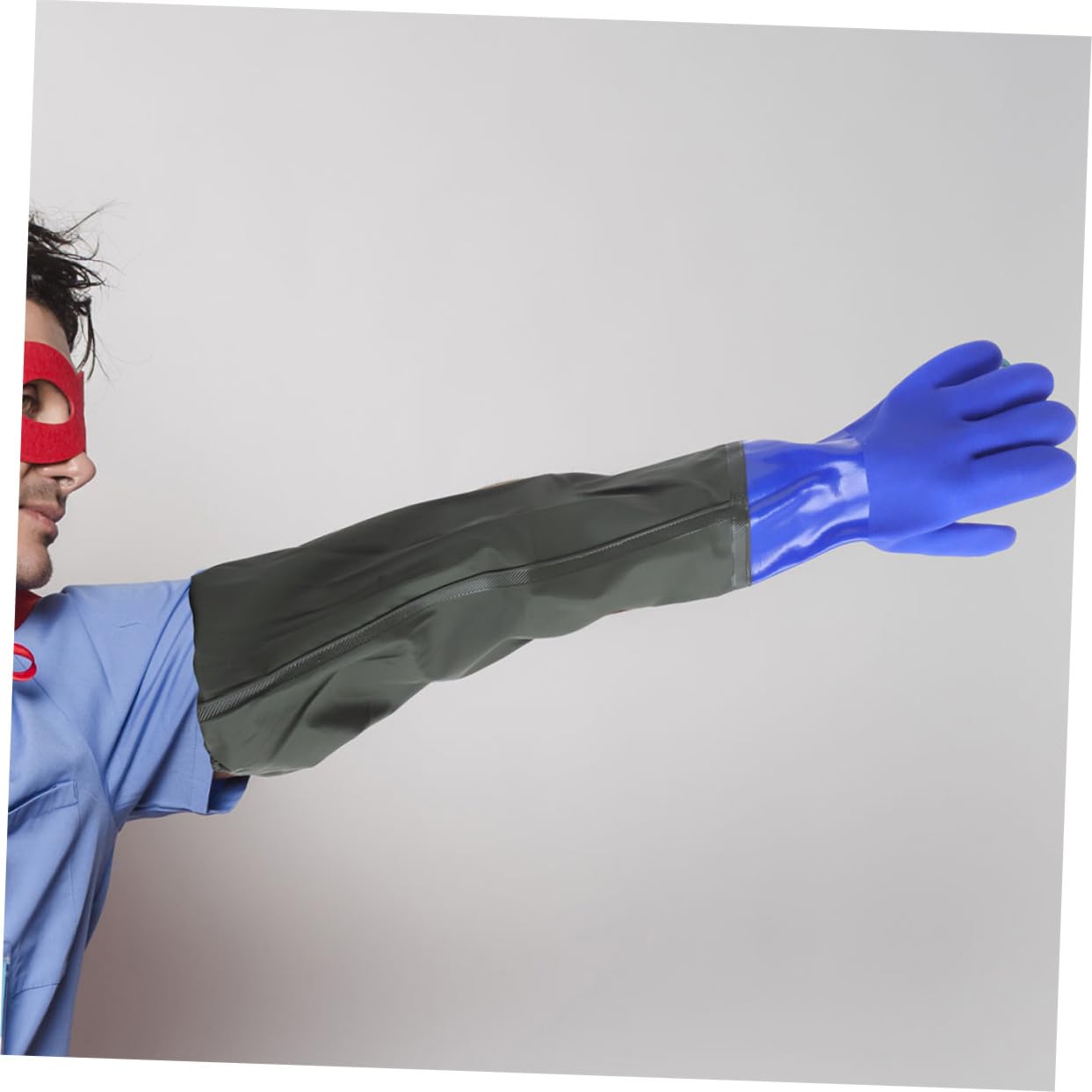 2pares Guantes Largos De Goma Codo Impermeables Para Limpieza De Cocina Guantes De Goma Para Lavar Platos Agua