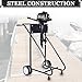 Tandagy Outboard Boat Motor Stand Heavy Duty Outboard Motor Stand Cart w/330lbs Weight Capacity Steel Outboard Boat Motor Stand Carrier Multi-Functional Outboard Boat Motor Stand Cart Dolly (Black)