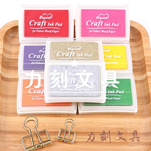 Zwbfu Almofada de tinta artesanal DIY Stamp Inkpad para crianças adultas para carimbos de borracha d