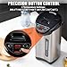 VEVOR Hot Water Dispenser, Adjustable 4 Temperatures Water Boiler and Warmer, 304 Stainless Steel Countertop Water Heater, 3-Way Dispense for Tea, Coffee and Baby Formula, 5L/169 oz