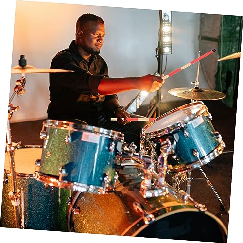 Conjunto de baquetas y cepillos para batería Kisangel, ideal para principiantes y músicos de jazz, incluye bolsa de almacenamiento miniatura 2