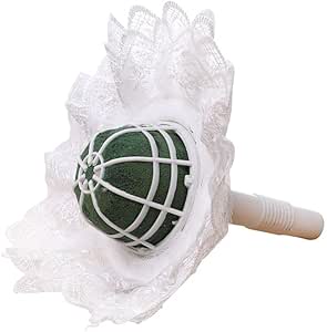 VOSAREA 12pcs Bridal Bouquet Holders - Floral Foam Handles For Wedding Flowers