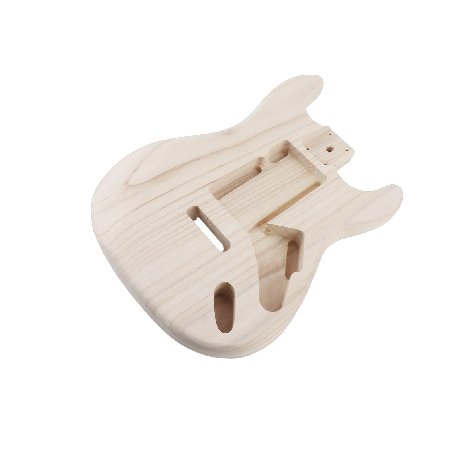 HUIOP Cuerpo de madera pulida tipo guitarra eléctrica de arce con cuerpo de guitarra eléctrica,cuerpo de guitarra baja sin terminar reemplazo cuerpo guitarra eléctrica partes guitarra clásica acústica