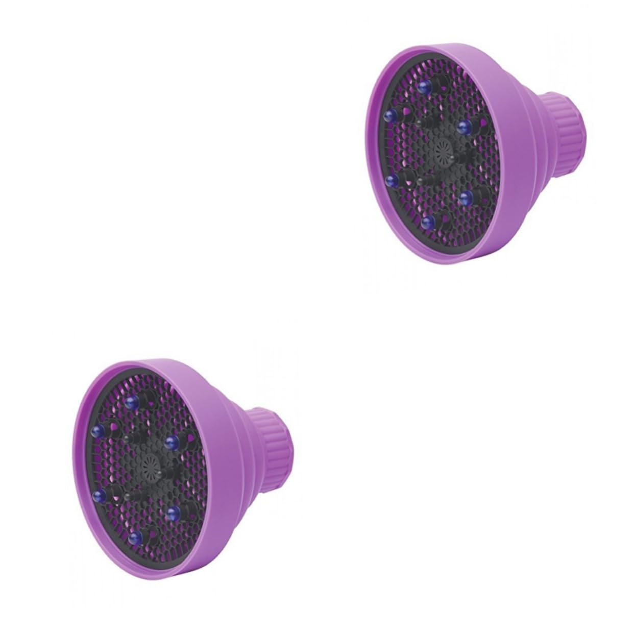 Housoutil 2 Pezzi Diffusore Per Asciugacapelli Per Ricci Diffusore Pieghevole in Silicone Pieghevole 2 3 Pollici
