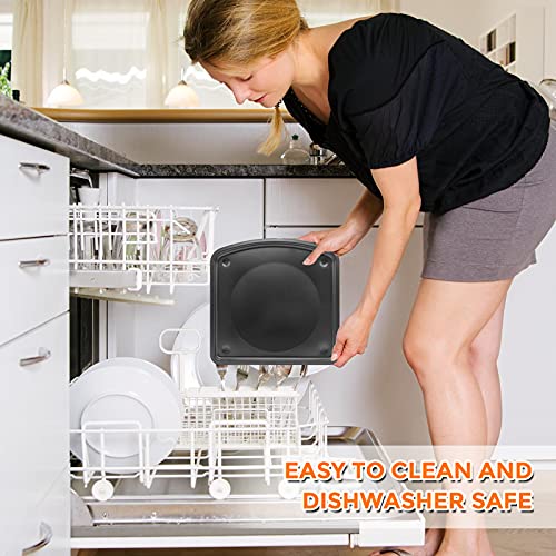 Image of Air Fryer Drip Tray for Chefman, 2 PCS Upgraded Nonstick Drip Pan, Oil Drip Tray, Oven Drip Pan, Air Fryer Replacement Parts for Chefman Ultrean Aria Emeril Lagasse Air Fryer, Dishwasher Safe