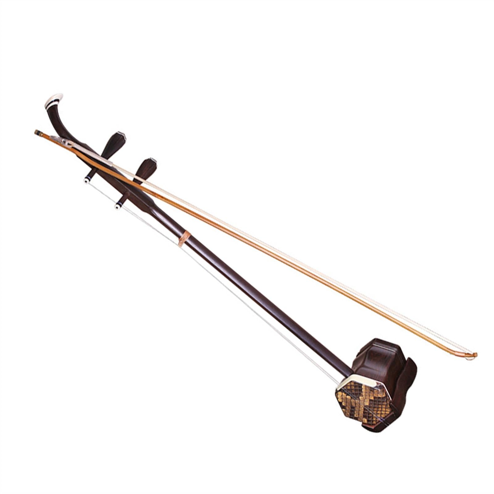 Erhu Professionnel En Acajou Ancien, Instrument De Musique National Chinois, Avec Nœud Et Étui Professionnel Erhu