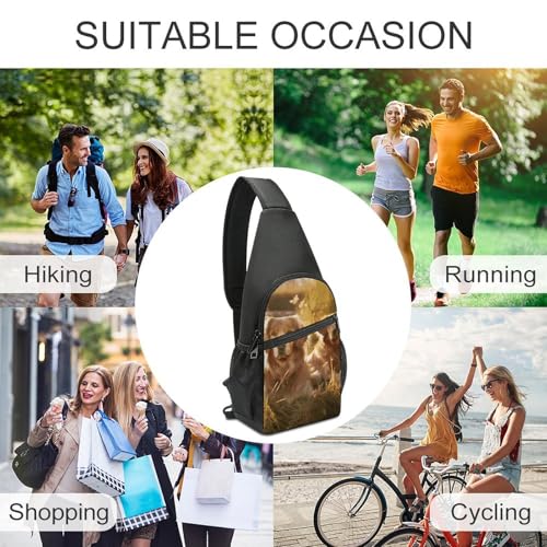 Morrales Pequeño Sling Bolsa Mujer Hombre Crossbody miniatura 5