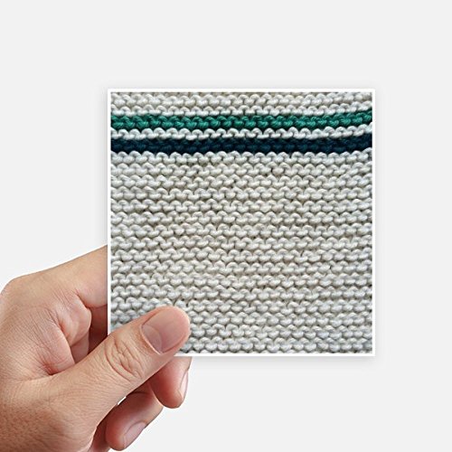 Autocollant carré gris lin tricot 10cm DIYthinker pour déco mur et ordinateur x8