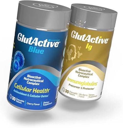 Miniatura 2 de GlutActive Paquete combinado azul (30 unidades) e IG (30 unidades)  Aumenta la energía, apoya la función inmunológica y el mantenimiento de
