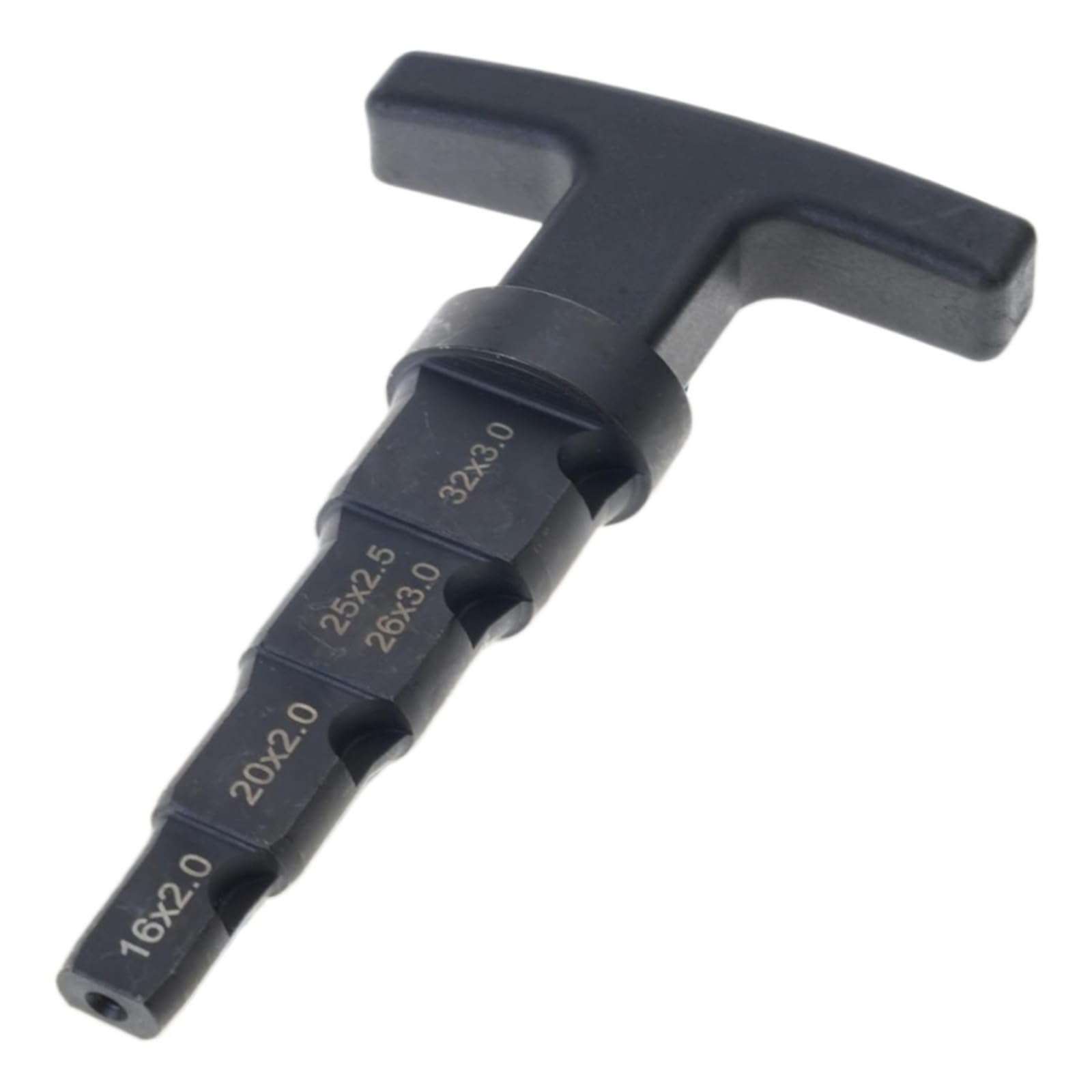 Herramienta de desbarbado de tuberías 4 en 1, escariador de calibración multicapa, herramienta de chaflán interno de 16/32mm, trinquete de fontanería for tuberías