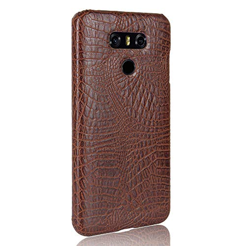 Image of Bright PU Leather Hard Back Case Cover for BlackBerry DTEK50 - Brown