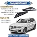 Left & Right Side Front Fender Carbon Fiber Trim Finisher Compatible with BMW X3 F25 X4 F26 2013-2017 Replaces# 51117338569 51117338570