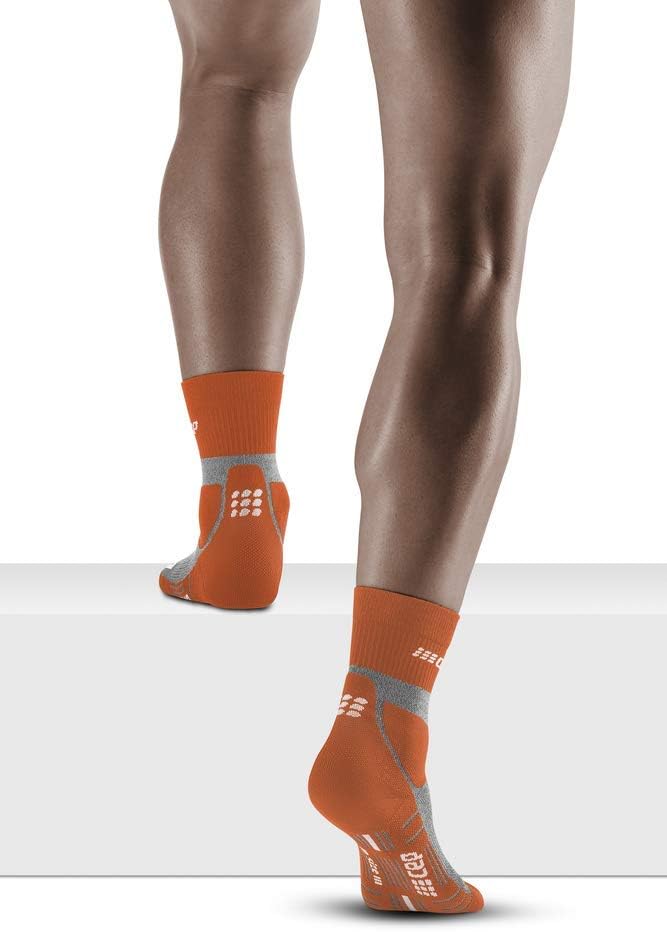 CEP | Hiking Merino Mid Cut Compression Socks | Men's | Sunset/Grey