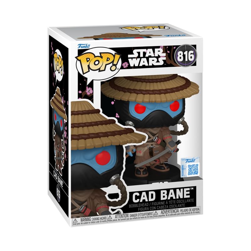 Funko POP! Star Wars Cad Bane Bobblehead, figura de vinilo coleccionable exclusiva con autenticación, #816, 4.7 pulgadas