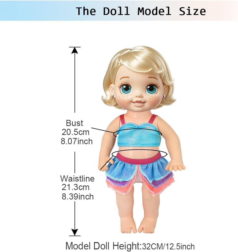 ebuddy 10 Sets Alive Baby Doll Clothes - Doll Clothes and Accessories s for 10 Inch Baby Dolls 12 Inch Baby Dolls
