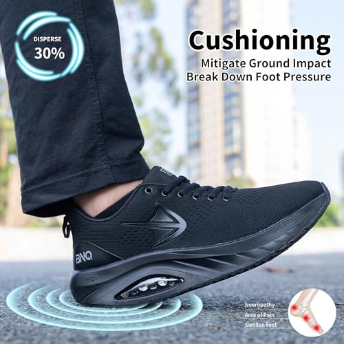 PERSOUL Mens Wide Toe Box Shoes Running Fashion Sneakers Athletic Tennis Walking Shoes with Arch Support for Gym Jogging Workout US 8-133
