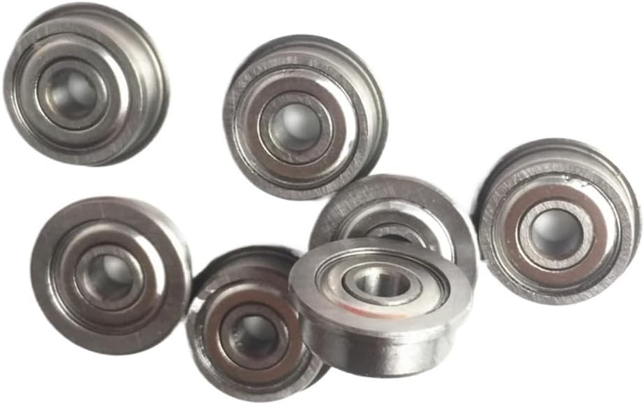 10 pieces MF85ZZ flange bearing 5x8x2.5 mm ABEC-1 miniature flange MF85 Z ZZ ball bearing