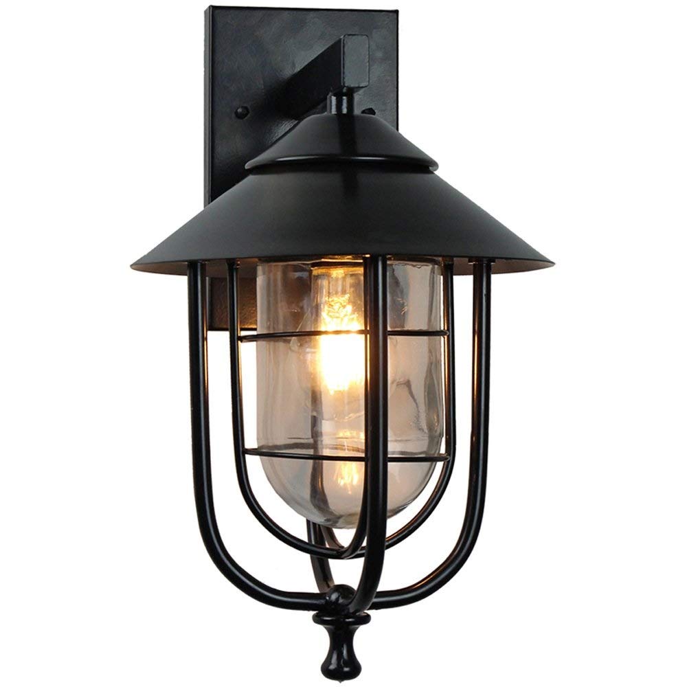OZBMA Wall Mounted Light Indoor Outdoor Rainproof Lamps Garden Porch Building Yard Vintage Sconces for Villa Fence E27 IP44 Waterproof Landscape Home Lighting Fixtures Reading Lig