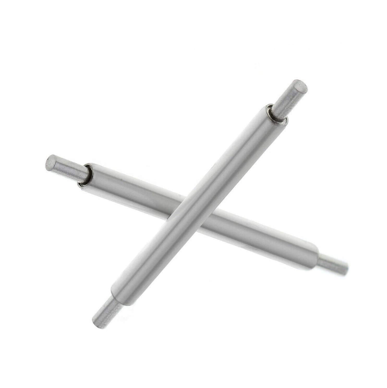 1 Paio Di Barrette A Molla Per Cinturino Orologio - Acciaio Inox, Diametro 1.7 Mm, Larghezza 10 Mm