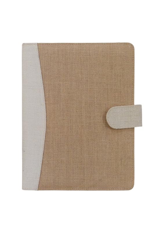 VEAVE Jute Foler Folder, Jute Conference Folder, Documents Holder Set of 1 (Beige)