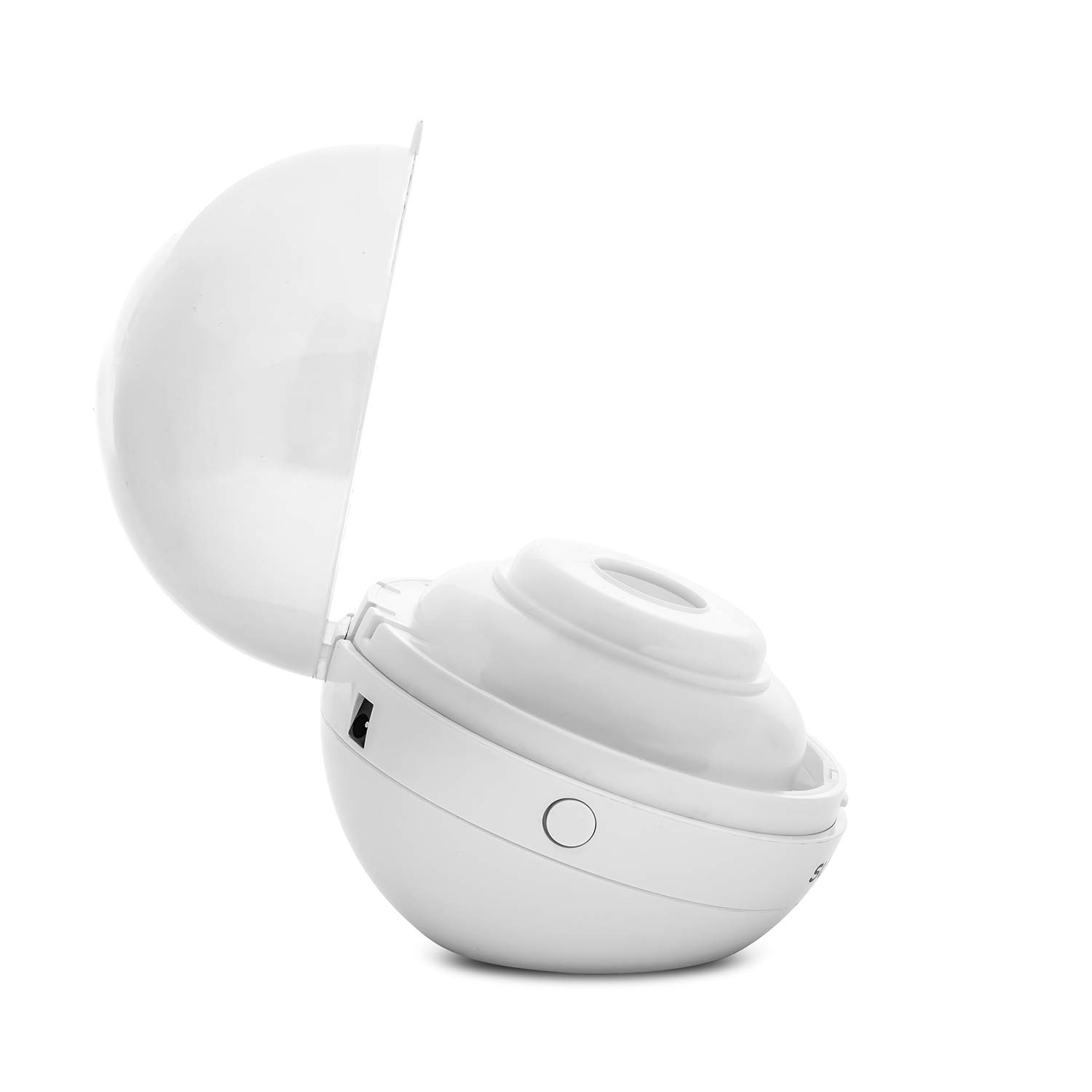 Suavinex DUCCIO - Sterilizzatore portatile per succhietti a luce UV, con USB o con batterie, Sterilizza in 3 minuti, Uccide il 99% dei germi, Bianco