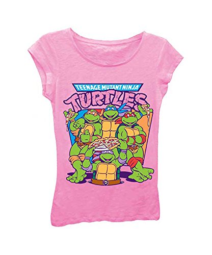 Nickelodeon Girls' Ninja Turtle Group Shot T-Shirt
