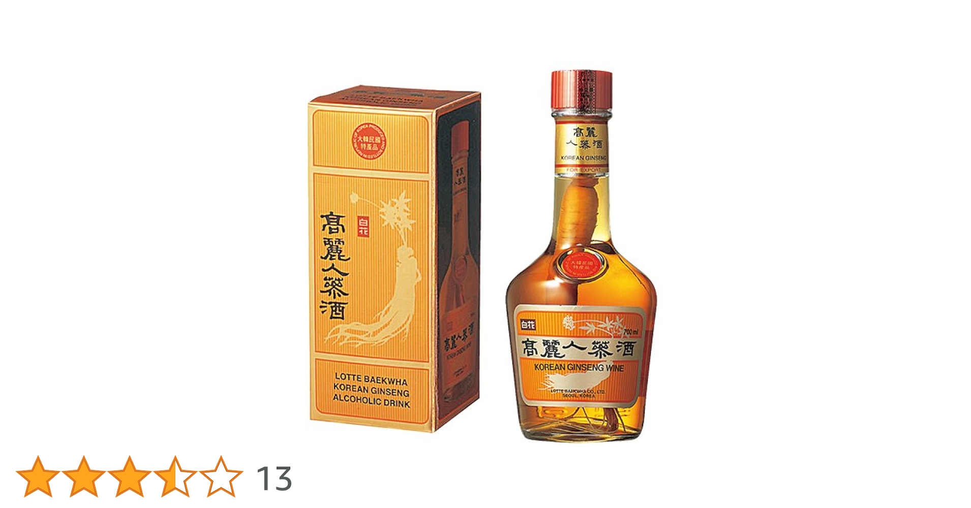 韓国人参酒 1100ml 40% 한주양조 韓国人参酒 1100ml 40% 한주양조