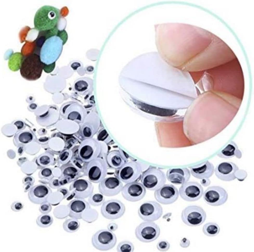 Giant Black Googly Wiggle Eyes,Self Adhesive Big Wiggle Eyes,Large Sticky Eyes for Party Decorations,DIY Refrigerator Door Lawns Car DIY Craft Projects,Craft Supplies (150mm)
