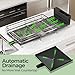 Pantasia Large Dish Drying Rack, Expandable Dish Rack, Stainless Steel Anti-Rust Dish Racks for Kitchen Counter, Multifunctional Dish Drainer with Utensil Holder & Cup Holder, 13.4