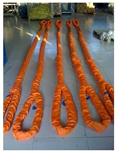 GOWE 70TX5M-30M 6:1 High tensile Eye-Eye Soft Round Sling Industrial Grade Lifting Sling Polyester Fiber Strap Tree Glass auto Length:6M