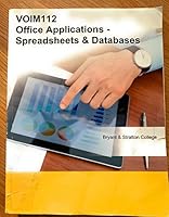 VOIM 112 Office Applications - Spreadsheets and Databases (Bryant and Stratton Custom) 1308983190 Book Cover