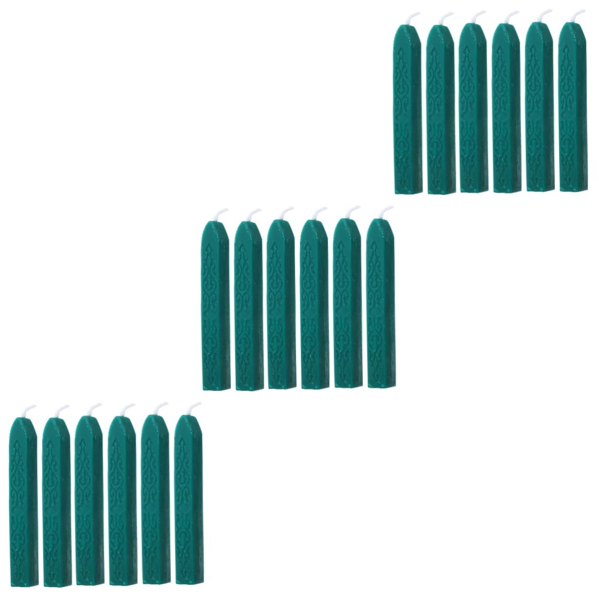 HOMSFOU 3 Set Dipingi Strisce Di Cera Umettante Sigillante Per Buste Sbucciare Scioglie Agente Sono Cera Da Sigillo Buste Autosigillanti Soia Dark Green 6 Pezzi*3