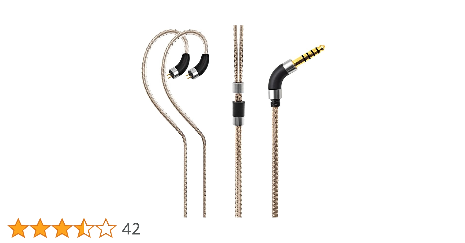 最高峰7N 超冷凍製単結晶銅銀メッキ！リケーブル2Pin/4.4mmL字バランス JSHiFi-藍魔」7N 単結晶銅 & 単結晶銅銀メッキ線 同軸ケーブル