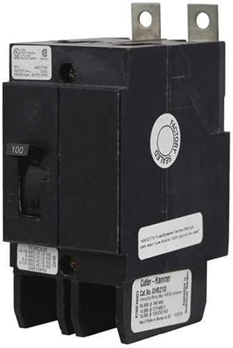 Eaton Cutler-Hammer CHGHB2050 C-H GHB2050 50A GHB 2P 277/480V 14KAIC, negro