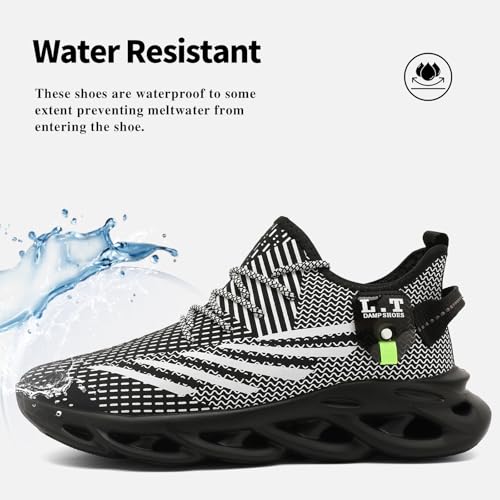 Men Winter Warm Sneakers Waterproof Non Slip Leisure Shoes for Indoor and Outdoor Sports Fitness Travel with Artificial Fluff Fleece Lining2