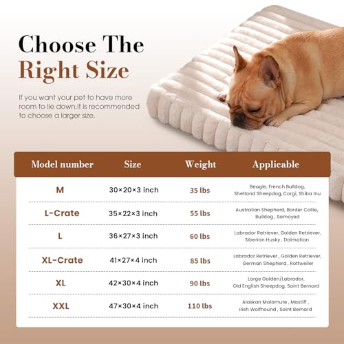 Dog Beds for Large Sized Dog, Orthopedic Pet Bed with Waterproof Lining, Soft Short Plush Surface & Egg Crate Foam, Machine Washable Pet Bed with Removable Cover & Anti Slip Bottom - Image 7