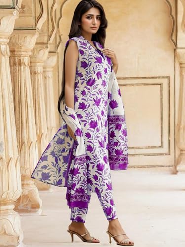 Image of SHIENZY Cotton Blend Kurta Set for Women