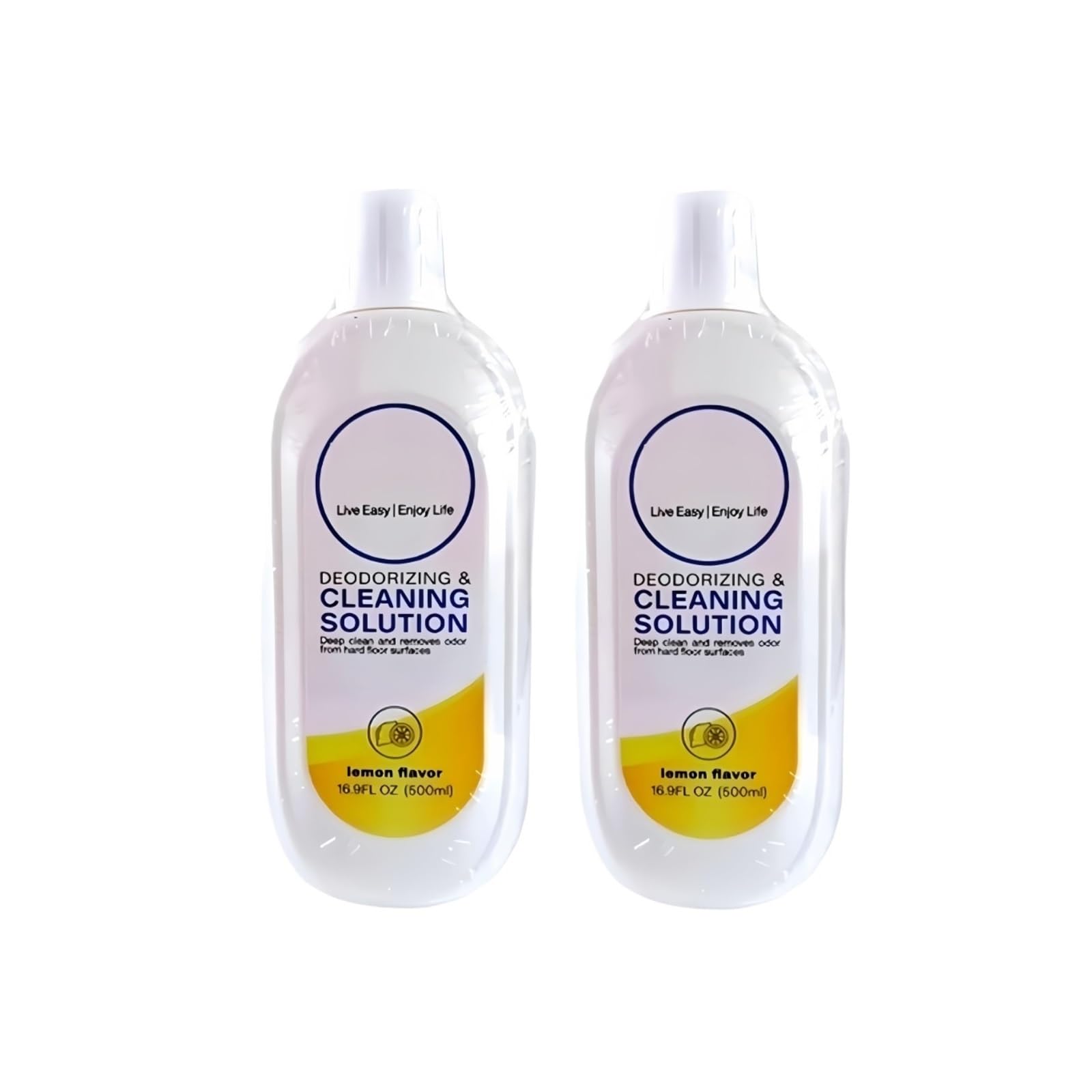 Soluzione Di Pulizia Profumata Di Limone Da 500ml, Compatibile Con Tineco FLOOR ONE S3/S5/S6/S7 IFLOOR Serien, Formula Concentrata, Profumo Fresco(2pcs 500ML)