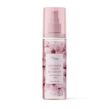 CGG Cosmetics Japanese Cherry Blossom Body Mist - 100% Vegan, Instantly Refreshes, No Alcohol, Paraben & Phthalate Free For Women - 100ml