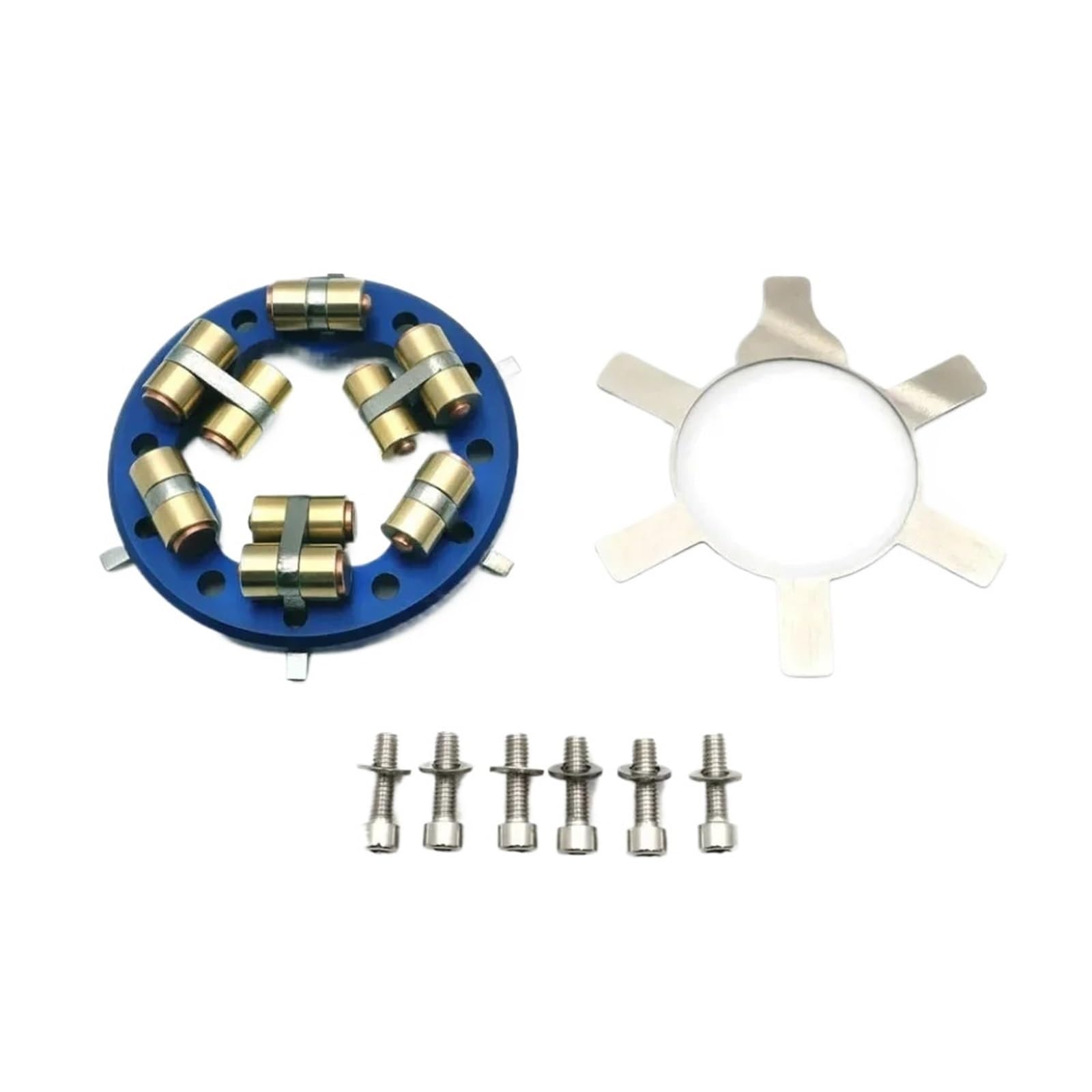 HDREFIRTD Clutch Kit Heavy Clutch Plate Fit for Harley Davidson 1998-2016 Dyna Electra Glide Fatboy Motorcycle Accessory Plate Clutch Kit(TGHD-EPC007-BLUE)