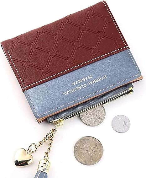 Womens Wallet Cute Elegant Long Slim Card Holder Case Minimalist Coin Purse Thin Tassels Zip Clutch Wallets for Ladies2