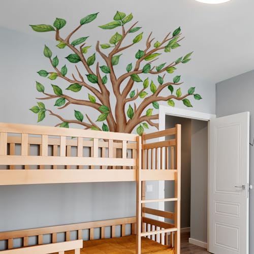 Vinilos decorativos grandes árbol bosque para habitación infantil miniatura 4