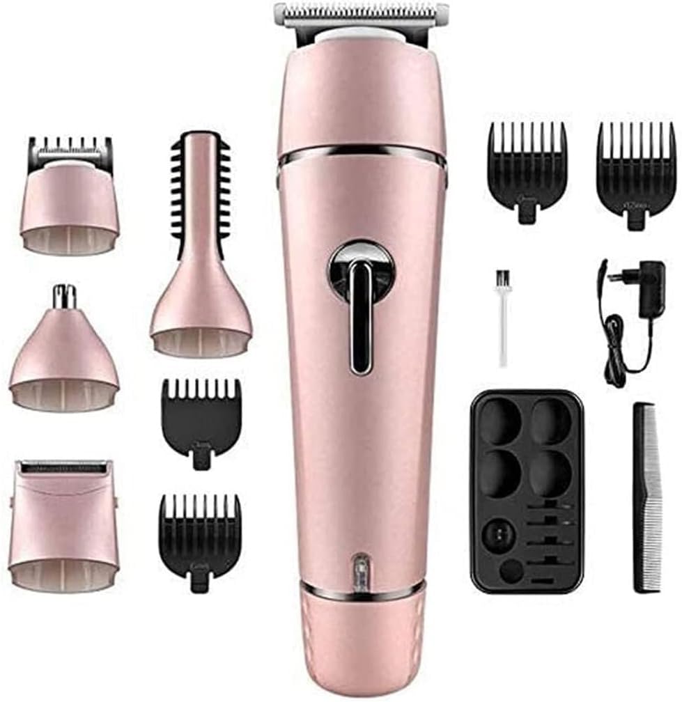 Hair Clippers for Men 5-in-1 Beard Trimmer Ear and Nose Trimmer Body Groomer Detail Trimmer Cordless Rechargeable