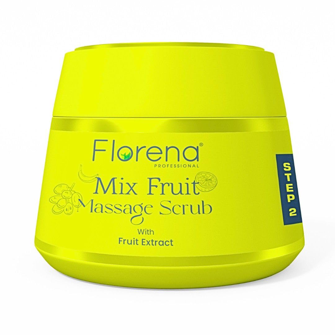 LUMINA LUXE BEAUTY Florena Mix Fruit Cleansing Gel & Massage Scrub | Professional Facial Kit with Fruit Extract | Step 1 & Step 2 | Deep Cleansing & Exfoliating Scrub for Smooth Radiant Skin-image-44